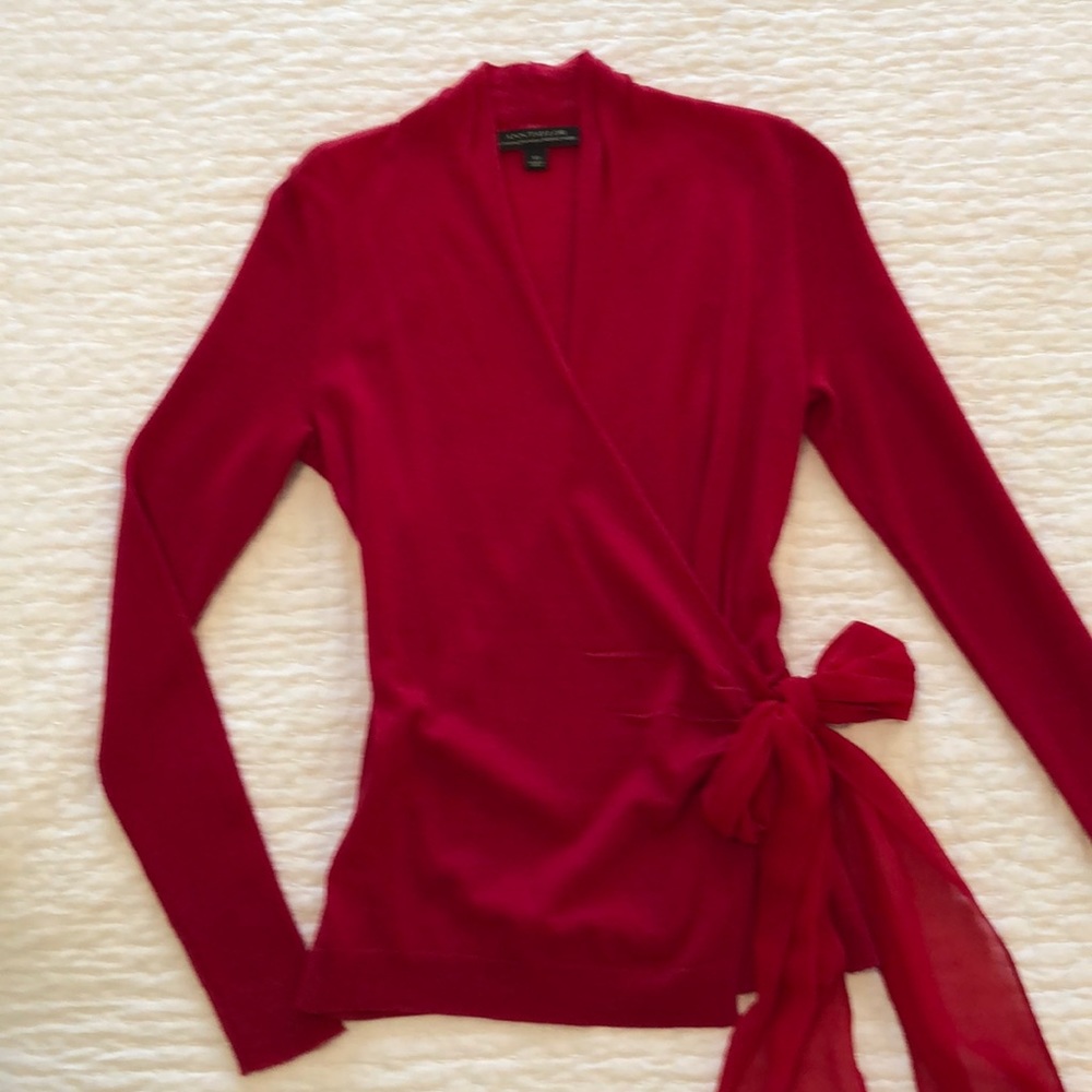 AT Red XS wrap Sweater